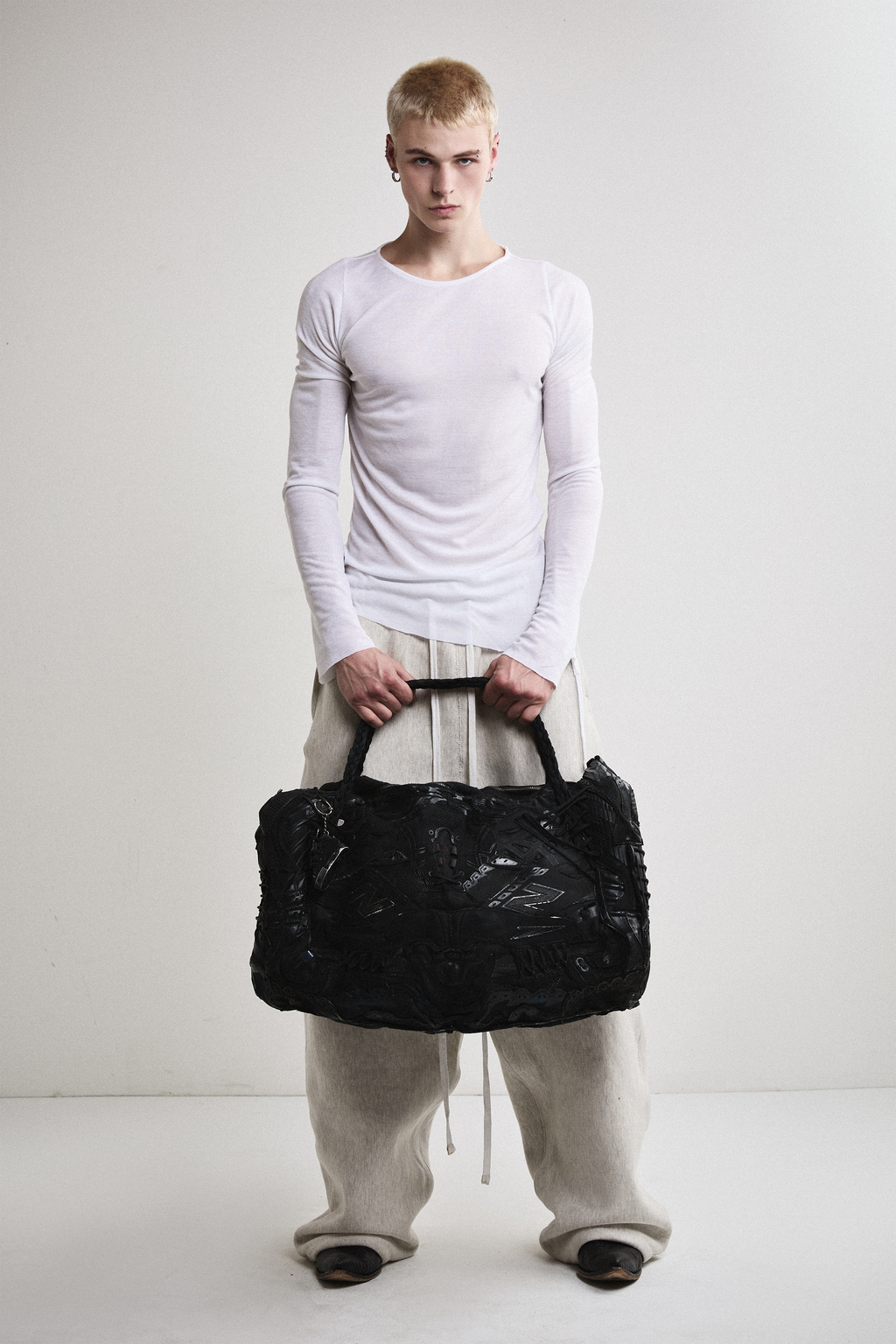 AOA Upcycled Shoe Duffel Bag