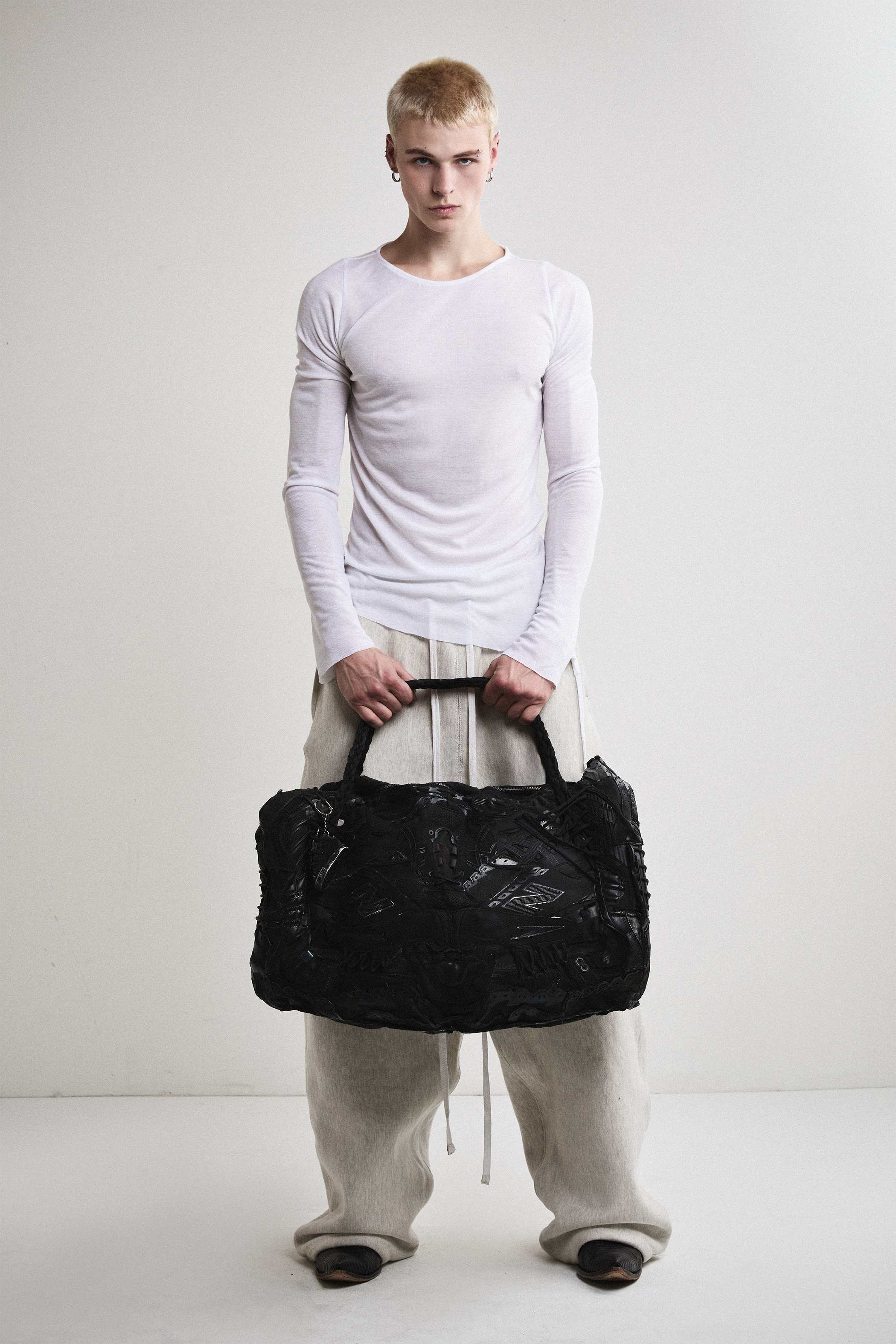 AOA Upcycled Shoe Duffel Bag