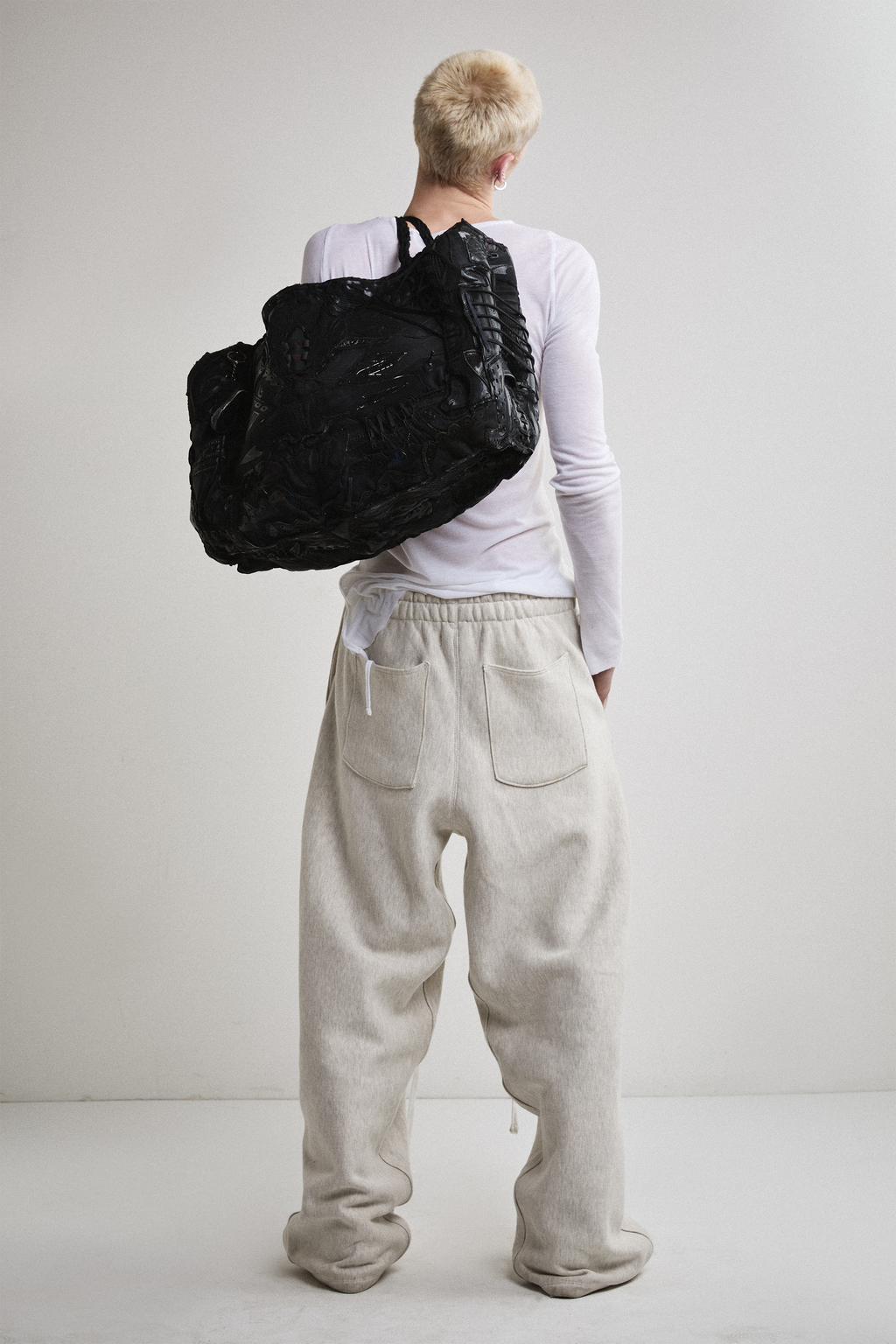 AOA Upcycled Shoe Duffel Bag
