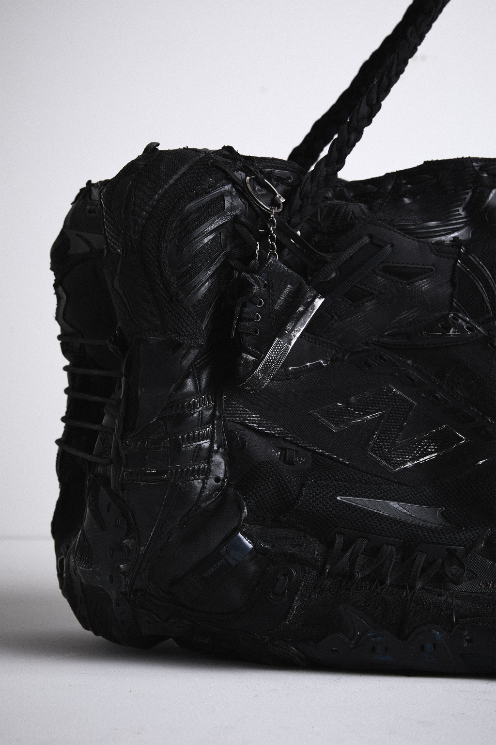 AOA Upcycled Shoe Duffel Bag