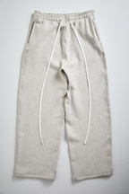 Front view of AOA heavyweight grey sweats
